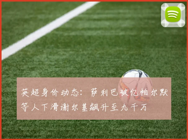 英超身价动态：萨利巴破亿帕尔默等人下滑谢尔基飙升至九千万